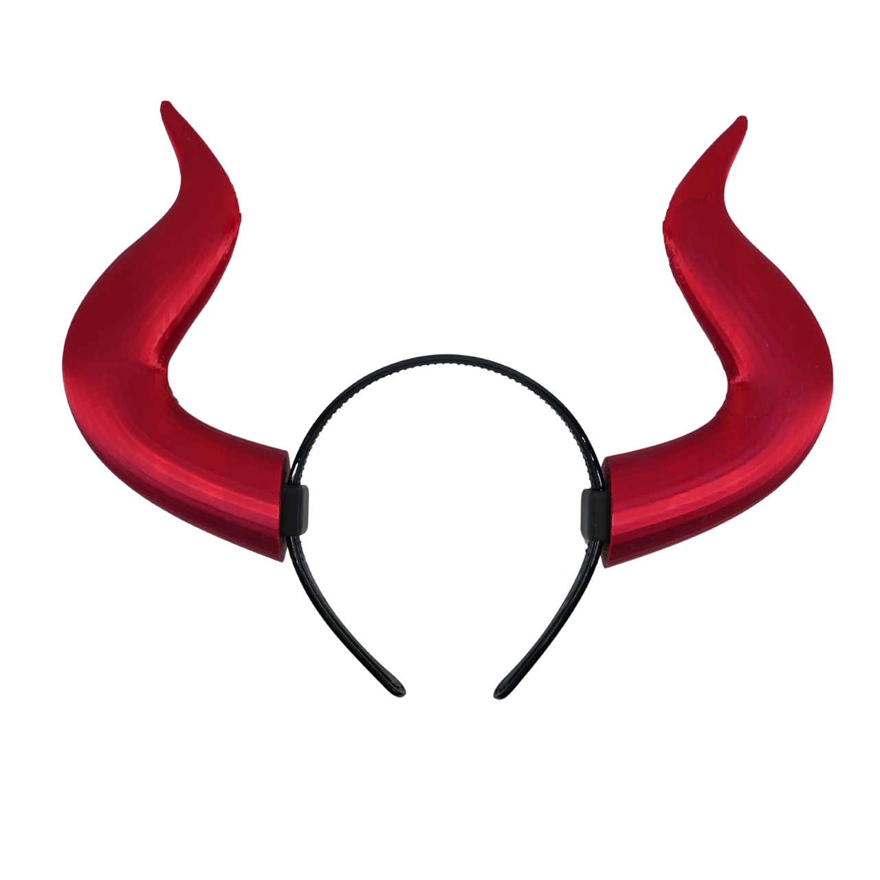 CUEZtoy 海賊のツノ おもちゃ髪飾り（おもちゃカチューシャ カラー：メタリックレッド）